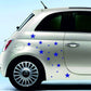DualColorStampe Adesivi Compatibili con Fiat 500 stickers universali tuning stelline decal adesivi auto fiancata laterale COD.0284 a €11.99 solo da DualColorStampe