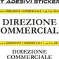Adesivo DIREZIONE COMMERCIALE decorazione per porta azienda stickers COD. I0011 a €12.99 solo da DualColorStampe