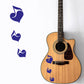 DualColorStampe Adesivi note musicali cuori per chitarra classica acustica elettrica basso accessori per chitarra - X0015 a €13.99 solo da DualColorStampe
