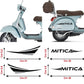 DualColorStampe Adesivi compatibili con Piaggio Vespa 150 PX SE 70° kit adesivi completo MITICA - Colore a scelta M0296 a €13.99 solo da DualColorStampe