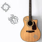 DualColorStampe Adesivi per chitarra classica acustica elettrica basso (kit da 2 pezzi) ragno accessori per chitarra - X0010 a €15.99 solo da DualColorStampe