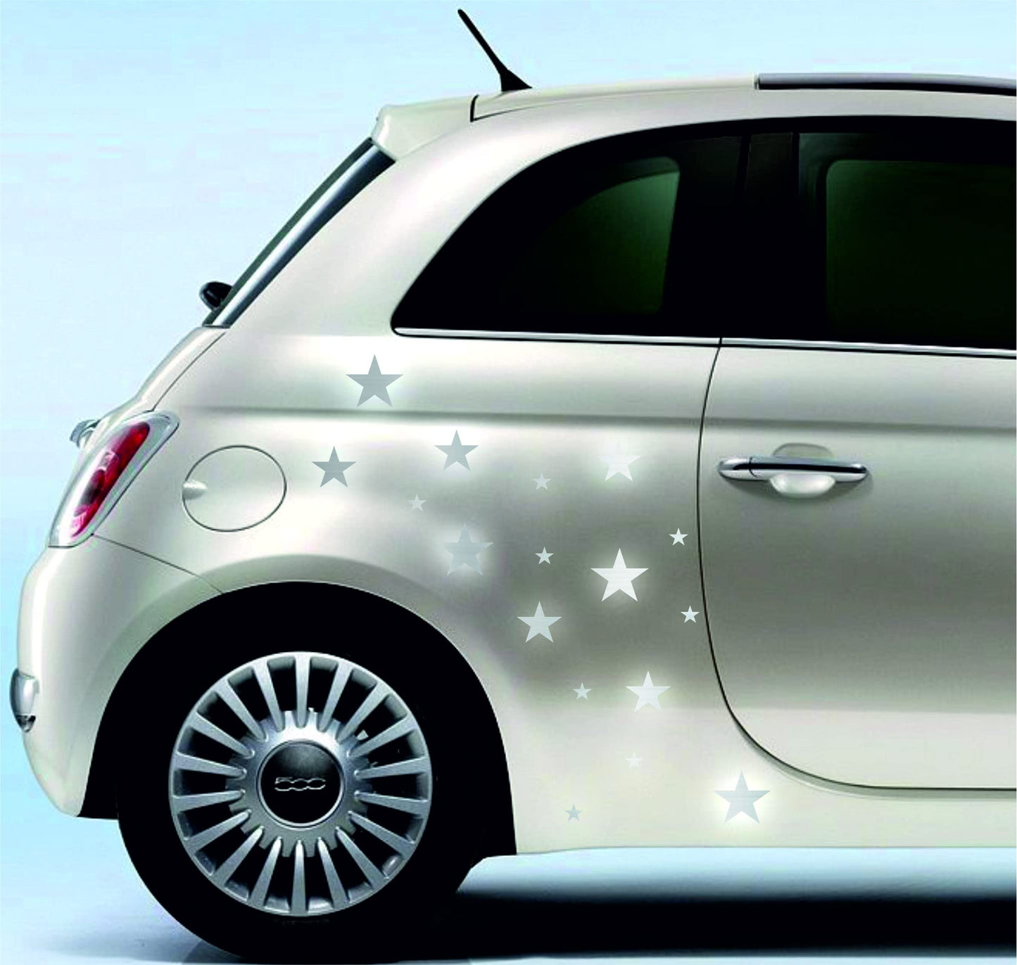 DualColorStampe Adesivi Compatibili con Fiat 500 stickers universali tuning stelline decal adesivi auto fiancata laterale COD.0284 a €11.99 solo da DualColorStampe