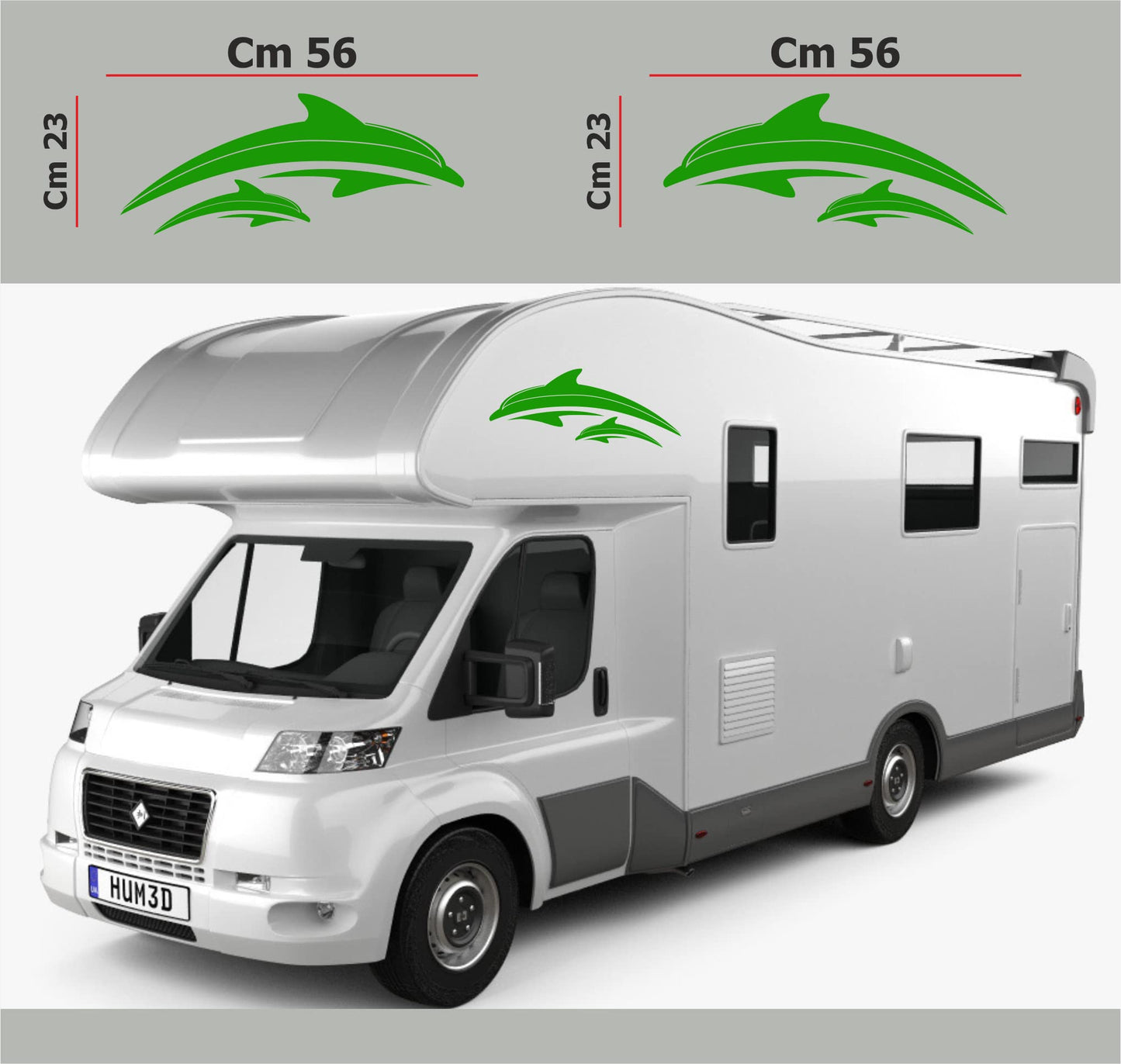 DualColorStampe Adesivi per Camper Compatibili con Adria Arca Bürstner Carthago Chausson Elnagh Mclouis Caravan Motorhome roulotte COD.0208 a €24.99 solo da DualColorStampe