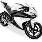 DualColorStampe Adesivi Compatibili con Yamaha YZF-R125 R125 (DX-SX) Carena moto decal stickers Design sportivo M0120 a €19.99 solo da DualColorStampe