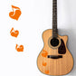 DualColorStampe Adesivi note musicali cuori per chitarra classica acustica elettrica basso accessori per chitarra - X0015 a €13.99 solo da DualColorStampe