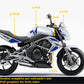 DualColorStampe Adesivi Compatibili con Kawasaki ER-6N (2009-20011) serbatoio DX-SX stickers Moto Motorbike COD.M0148 a €39.99 solo da DualColorStampe