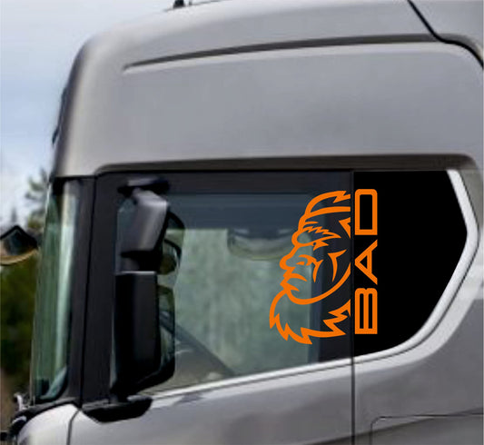 DualColorStampe Adesivi Compatibili con Scania Daf Iveco Man Camion accessori camion stickers camion finestrino BAD COD.0306 a €19.99 solo da DualColorStampe