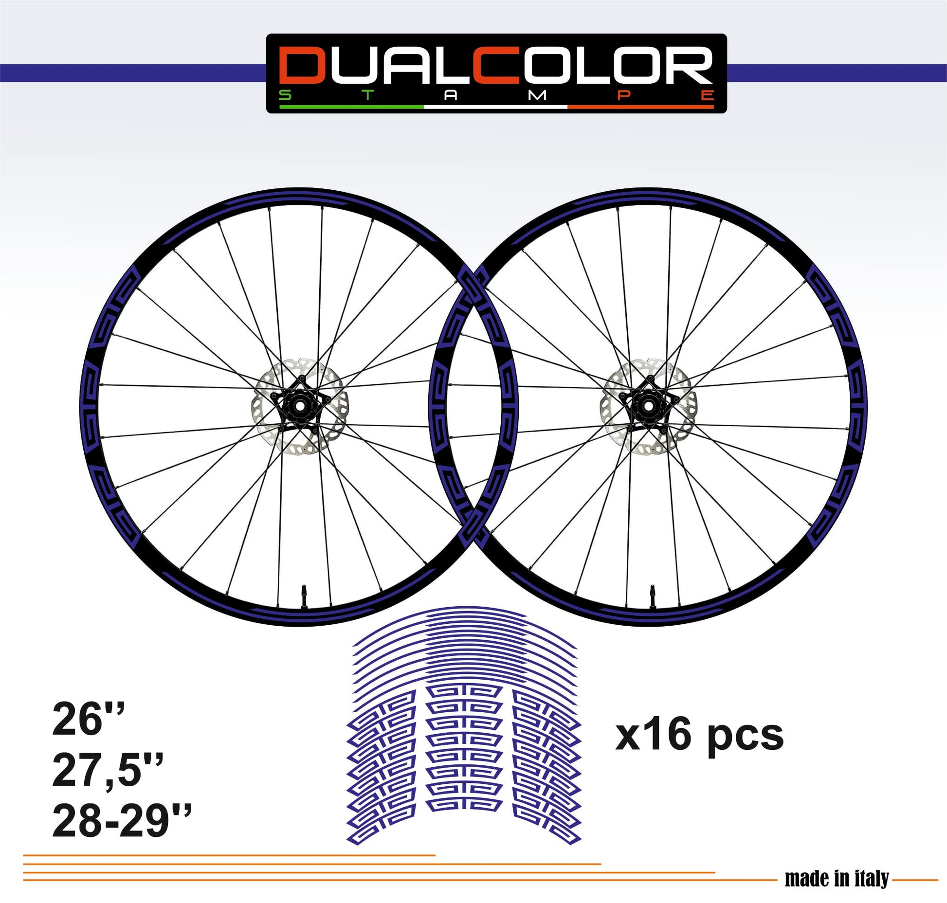 DualColorStampe Adesivi Cerchi Bici 26'' - 27,5'' - 28-29'' Pollici Ruota Bici MTB Bike Stickers Cerchi MTB accessori MTB B0048 a €10.00 solo da DualColorStampe