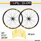 DualColorStampe Adesivi Cerchi Bici 26'' - 27,5'' - 28-29'' Pollici Ruota Bici MTB Bike Stickers Cerchi MTB B0059 a €10.00 solo da DualColorStampe
