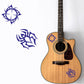 DualColorStampe Adesivi per chitarra classica acustica elettrica basso (kit da 2 pezzi) ragno accessori per chitarra - X0010 a €15.99 solo da DualColorStampe
