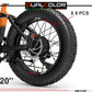 DualColorStampe Adesivi Cerchi Bici FAT BIKE 20'' Pollici Ruota Bici accessori Fat bike MTB Stickers Cerchi BANDIERA UCRAINA - B0125 a €10.00 solo da DualColorStampe