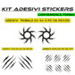 Adesivi Auto a Forma di Graffi Tuning Sport stickers tribale Adesivi Artigli Mostro Moto Macchina COD.0007 a €9.99 solo da DualColorStampe