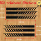 DualColorStampe Adesivi per Specchietti Retrovisori universali Car strisce Stripes Design sportivo Confezione da 6 unità accessori auto stickers COD.0261 a €9.99 solo da DualColorStampe