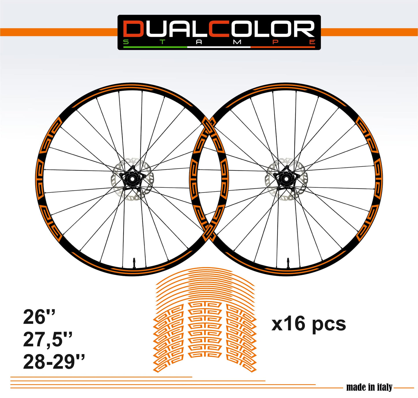 DualColorStampe Adesivi Cerchi Bici 26'' - 27,5'' - 28-29'' Pollici Ruota Bici MTB Bike Stickers Cerchi MTB accessori MTB B0048 a €10.00 solo da DualColorStampe