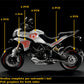 DualColorStampe Adesivi Compatibili con Ducati Multistrada 1200 S Kit completo Carena moto + strisce cerchi decalcomania serbatoio stickers COD.M0244 a €49.90 solo da DualColorStampe