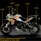 DualColorStampe Adesivi Compatibili con Ducati Multistrada 1200 S Kit completo Carena moto + strisce cerchi decalcomania serbatoio stickers COD.M0244 a €49.90 solo da DualColorStampe